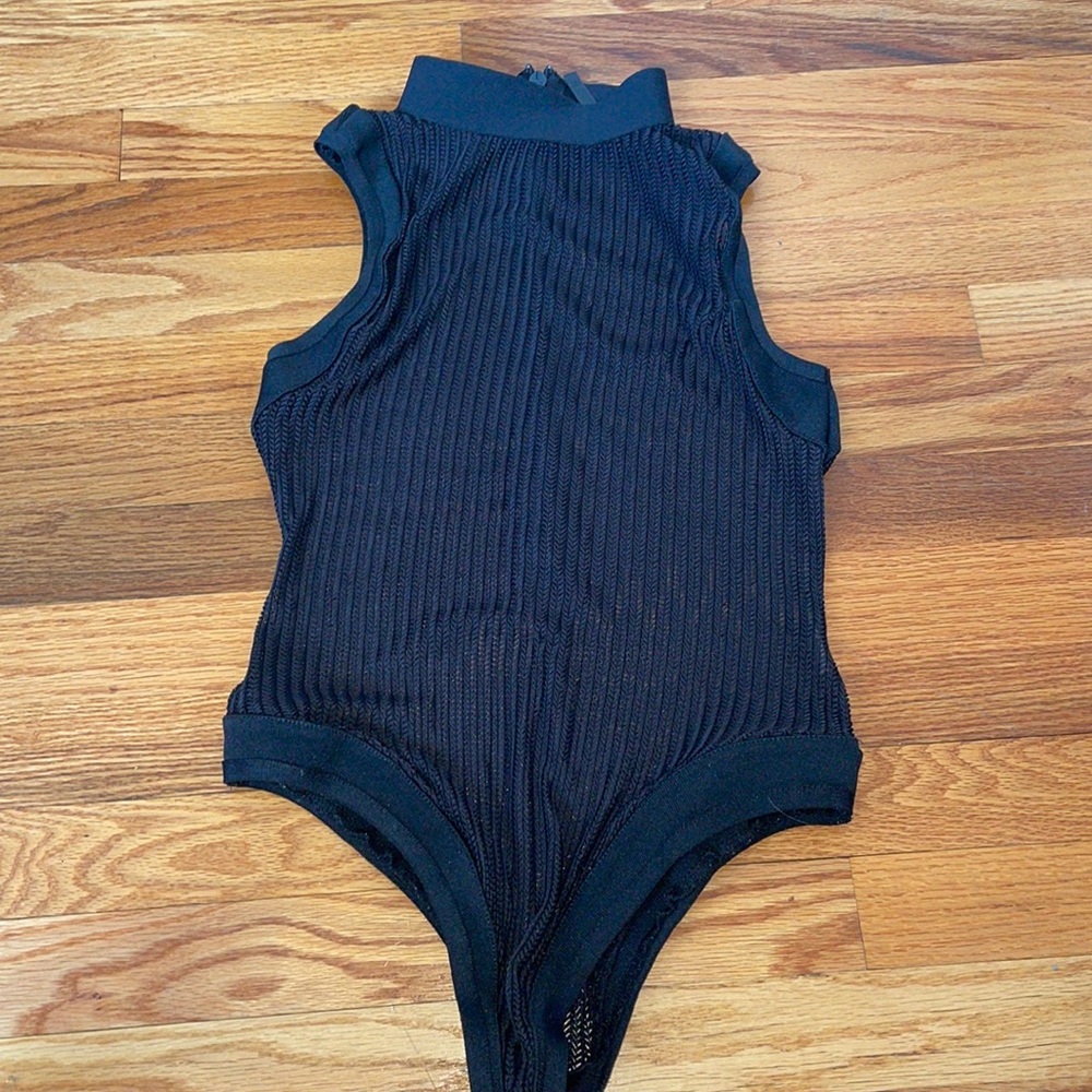 Sheer Black Bodysuit